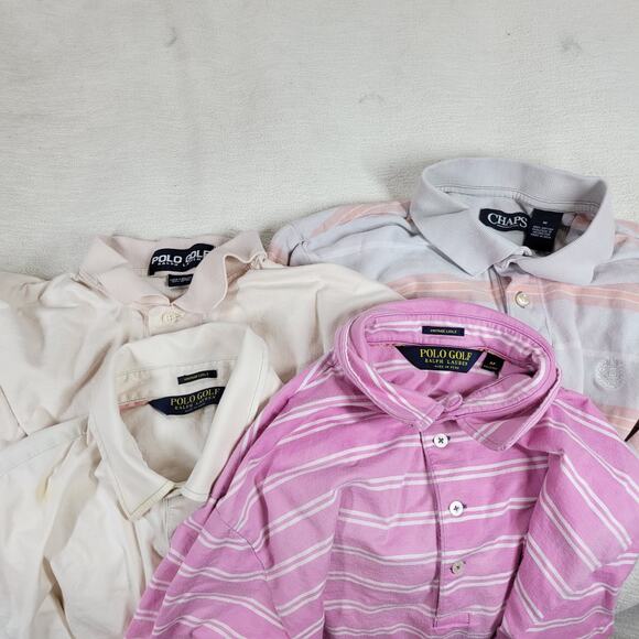 Vintage Polo Ralph Lauren Shirt Size M Lot of 4 Y2k Chaps Striped Golf Spring - Picture 9 of 16